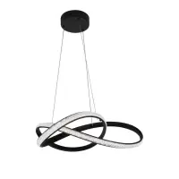 Cumpără online Lustră Fondi, 40W LED, D50cm, H125cm, metal negru