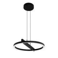 Preț promoțional Lustră Tivoli, 24W LED, D44cm, H105cm, metal negru