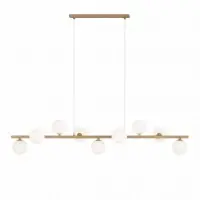 Lustră Ardi, 9xG9, L119cm, metal bej, sticlă albă Ultima șansă