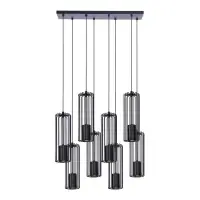 Suspensie Falcon, 3xE27, L65cm, H120cm, metal negru Ofertă specială