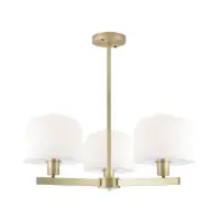 Expediere rapidă Lustra Darling KL103025, 3xE27, D65 cm, H57,7cm, alb, alamă
