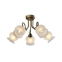 Lustra Columbine KL105004, 5xE27, D30cm, H59cm, alamă Ofertă exclusivă
