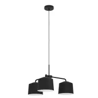 Lustra Caguanes 900446, 3xE27, metal negru, design modern Preț redus