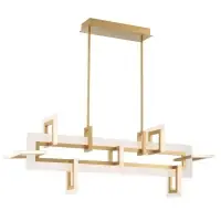 Nu rata Lustra Inizio QN-INIZIO-LP-M-BG, 86W LED, L122,8 cm, auriu mat