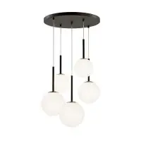 Disponibil imediat Lustra globuri Basic form MOD321PL-05B Maytoni, negru mat