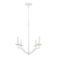 Doar azi Lustra dormitor Annie, 4xE14, D 61 cm, albă, FE-ANNIE4-PSW