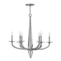 Bestseller Lustra cristal Ascher QN-ASCHER6, 6xE14, D 71,1 cm, metal nichel