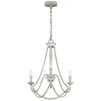 Preț redus Lustră traditionala din metal gri Maryville, 3x60W, E14, H 594-2160mm, FE-MARYVILLE3