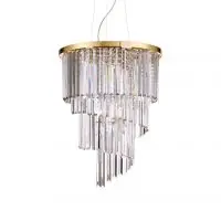 Lustră cristal Carlton Sp12 aurie, 12 becuri, 480W-E14 Promoție