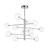Lustră Equinoxe Sp12 crom, 12 becuri, 24W-G4, alb cald, 2040 lumeni Cel mai vândut