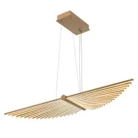Reducere de preț Candelabru Seraph QN-SERAPH-LP-L-BG, 57W LED, L105 cm, auriu mat