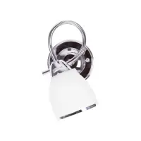 Aplică Samira, 1xE14, H21cm, L16 cm, metal crom, sticlă albă Cel mai bun preț