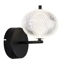 Aplica Aida 16042W, 7W LED, H21,5 cm, metal negru mat, acril transparent Ieftin