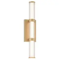 Discount Aplica baie si exterior Fayton QN-FAYTON-M-BG, 21,6W LED, H54cm, IP44, auriu mat