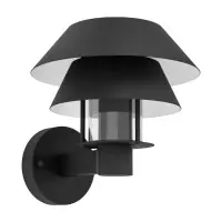 Aplica exterior Chiappera 900287, 1xE27, H 22,5 cm, IP65, metal negru Ofertă de sezon