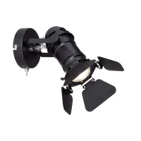 Aplica citit Egon 54650-1B, 1xGU10, metal negru, comutator, clapete mobile Mai ieftin