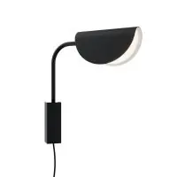 Lampă de citit pentru dormitor, Mollis, 1xG9, H 36,5 cm, neagră Cumpărături sigure