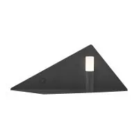 Retur gratuit Aplică cu raft metalic și port USB Trigon, H 18,4 cm L 46,9 cm, 180 lumeni, metal negru