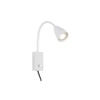 Lampă citit perete Mika 1x25W GU10, H 260 mm, metal alb Preț redus