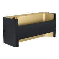 Aplică LED negru cu auriu Feloniche, L 22 cm, 10W, 1100lm, alb cald 3000K, fara comutator Popular