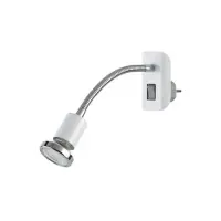 Nu rata Lampă citit de priza cu brat flexibil Dobra Rabalux, LED GU10 4,5W 340 lm, albă cu intrerupator