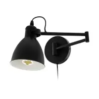 Calitate înaltă Lampă citit cu brat reglabil SAN PERI, neagră, E27