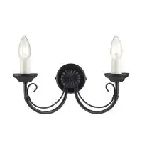 Aplică CHARTWELL, negru, H 10cm, 2 becuri, CH2-BLACK Super ofertă