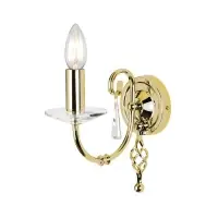Aplică Aegean AG1-POL-BRASS, 1xE14, H 22 cm, alamă Plată sigură