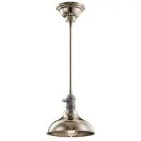 Pendalette Kichler Cobson Trio, D 20cm, H 23-123cm, 1x60W, nichel, KL-COBSON-MP-PN Preț promoțional