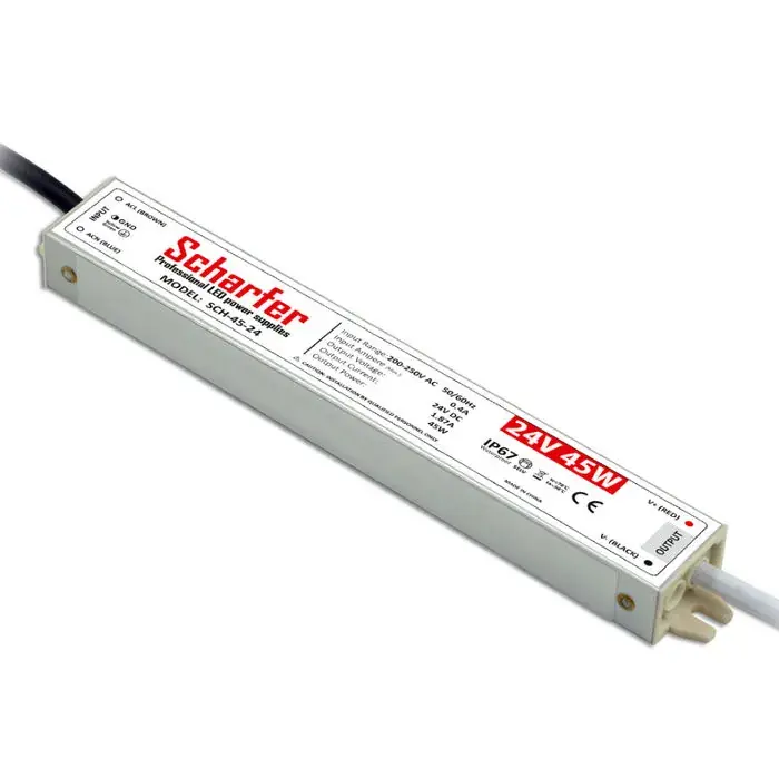 Alimentator banda LED 220V 24V-1.25A-45W, protectie IP67 Promoție