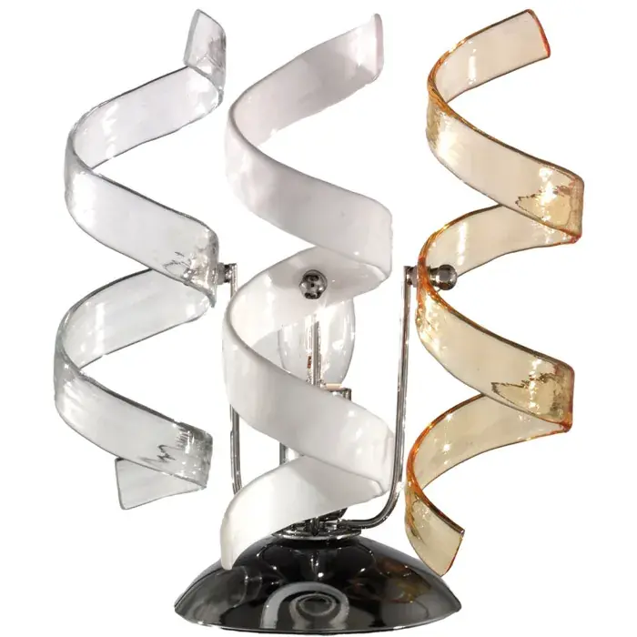 Bestseller Veioza de birou Ricciolo, din metal si sticla colorata, 1xE14