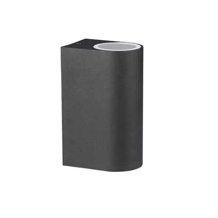 Aplica de perete, aluminiu, 2xGU10, rotunda, corp negru, IP44 Bestseller