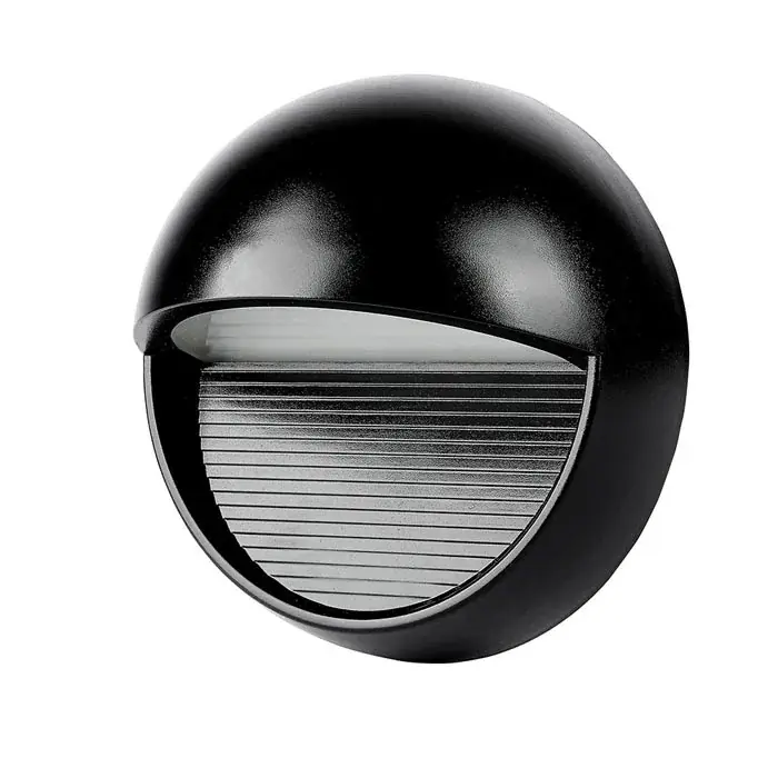 Bestseller Lampa LED scari, 3W, rotunda, corp negru, lumina neutra, IP65