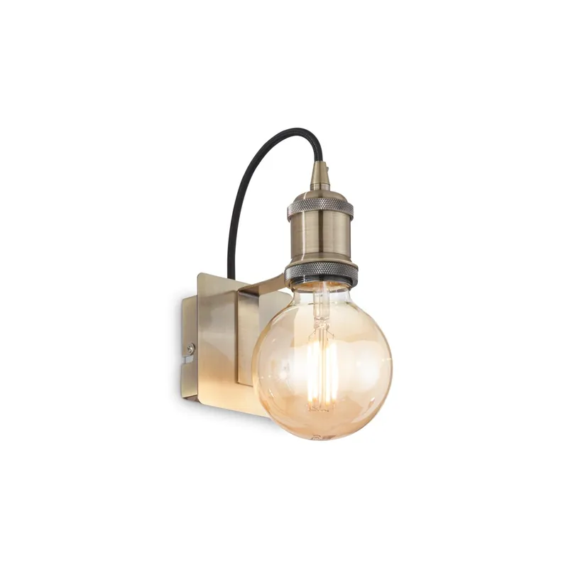Aplica alama satinata stil industrial 1xE27/60W, Frida AP1 163321 Ideal Lux Cel mai bun preț