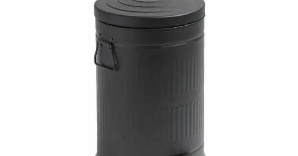 Coș Gunoi Rotund 20L Negru Doar azi