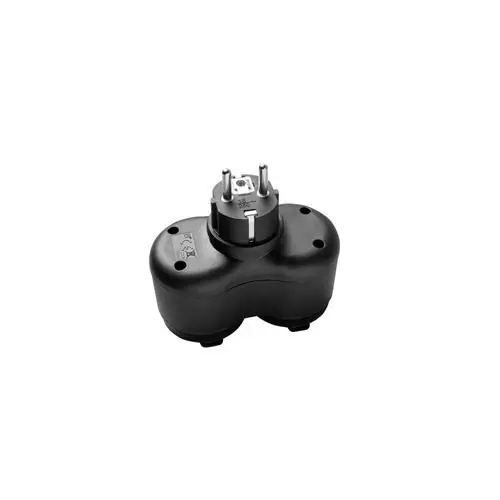 Adaptor cu 2 prize IP44 2*16A 16A 230V Max3500W - Negru Cumpără online