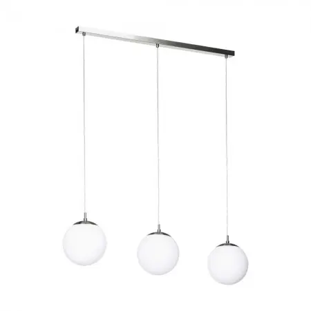 Bestseller Lustra EGLO Rondo 900395 E27 3X40W 220-240V,50/60Hz L 960mm x l 200mm x H 1100mm otel nichel satinat sticla mat/opal alba IP20