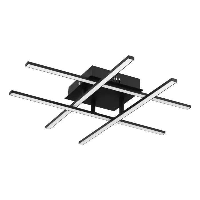 Aplica/Plafoniera EGLO Lasana 3 99316 LED 4X5,3W 3000K 2800lm 220-240V,50/60Hz L 500mm x l 500mm x H 95mm aluminiu/otel negru plastic alb IP20 Calitate înaltă