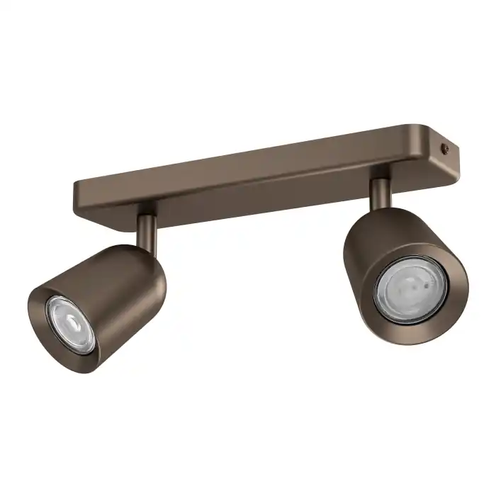 Aplica/Plafoniera EGLO Camaldoli 901949 GU10 2X10W 220-240V,50/60Hz L 300mm x l 45mm x H 115mm otel bronz inchis IP20 Vezi acum