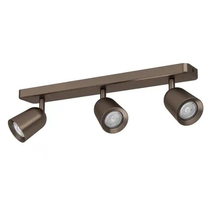 Aplica/Plafoniera EGLO Camaldoli 901951 GU10 3X10W 220-240V,50/60Hz L 520mm x l 45mm x H 115mm otel bronz inchis IP20 Ofertă exclusivă