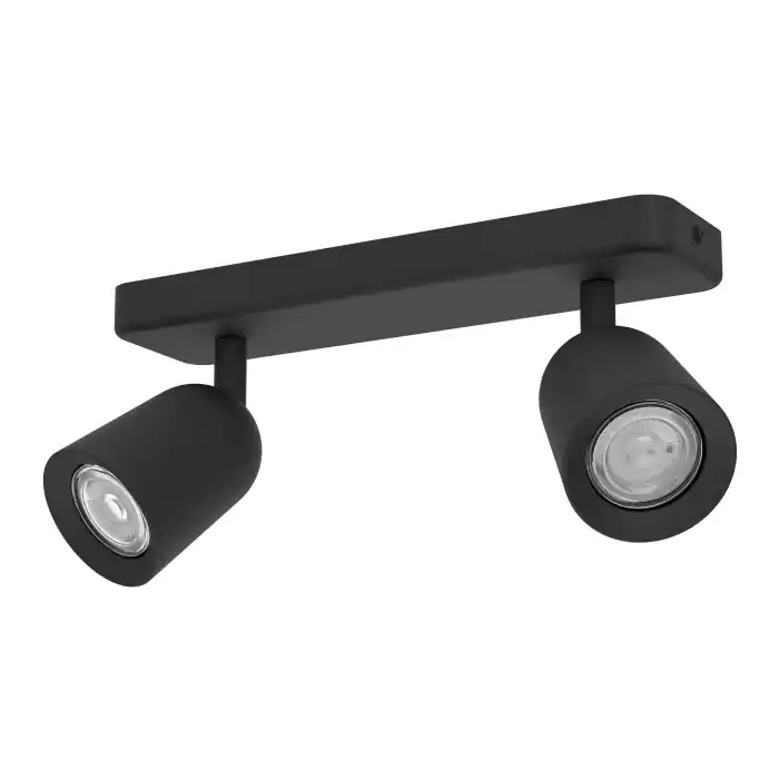 Aplica/Plafoniera EGLO Camaldoli 901953 GU10 2X10W 220-240V,50/60Hz L 300mm x l 45mm x H 115mm otel negru IP20 Cumpără acum