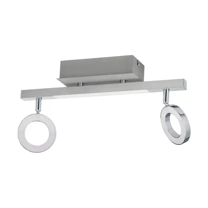 Aplica/Plafoniera EGLO Cardillio 1 96179 LED;LED 2X3,2W;1X3,3W 3000K 880;400lm 220-240V,50/60Hz L 390mm x l 85mm aluminiu/otel crom plastic satin IP20 Cel mai vândut