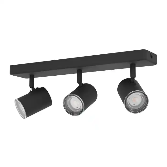 Aplica/Plafoniera EGLO Consuma 1 901966 GU10 3X5W 220-240V,50/60Hz L 400mm x l 80mm otel negru IP44 Reduceri