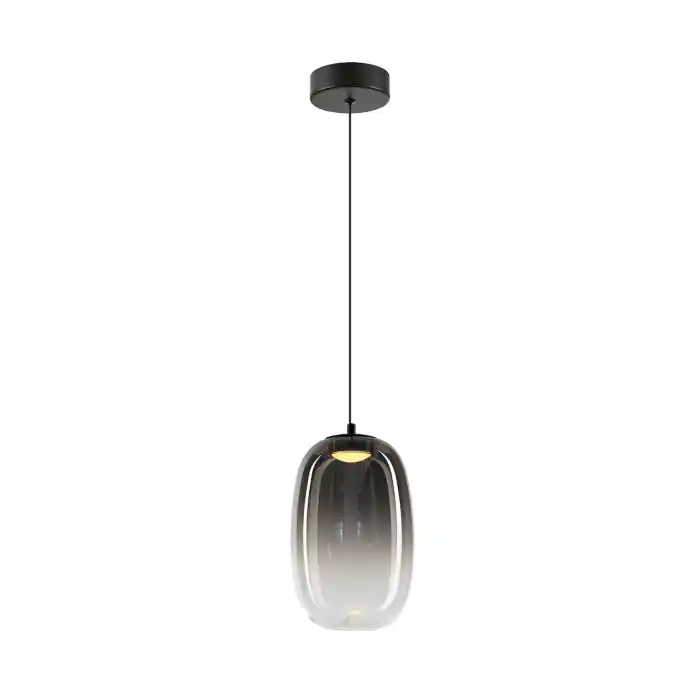 Bestseller Pendul Milagro Vaso LED 4W 388lm 3000K 230V Black Metal & Sticla IP20