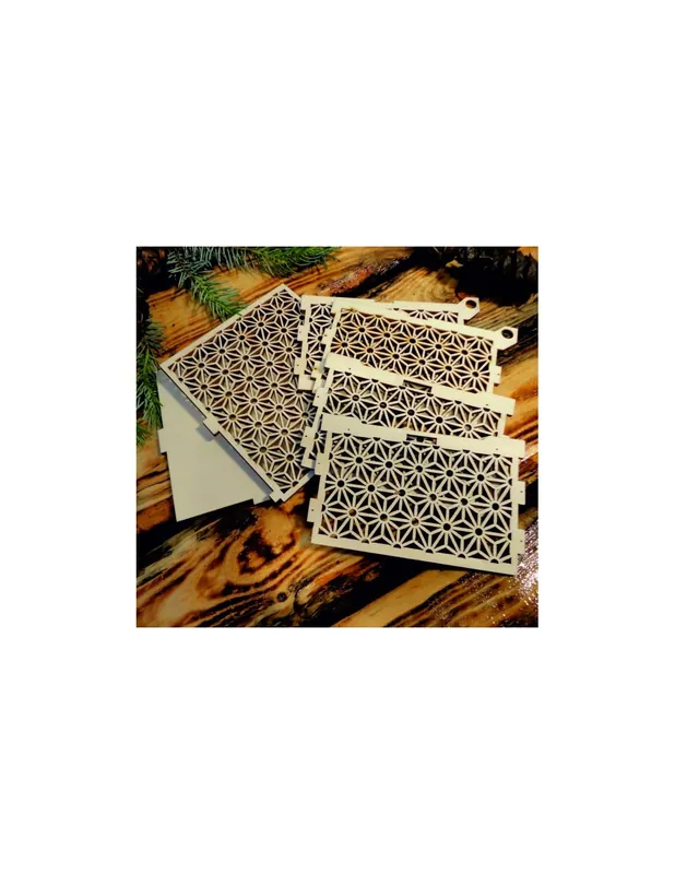 X-MOMO Drevená krabička vyrobená z dreva - Easy, rozmer 12,6x12,6x8,2 cm, polotovar-dodané v demonte X-momo PR003 Promoție