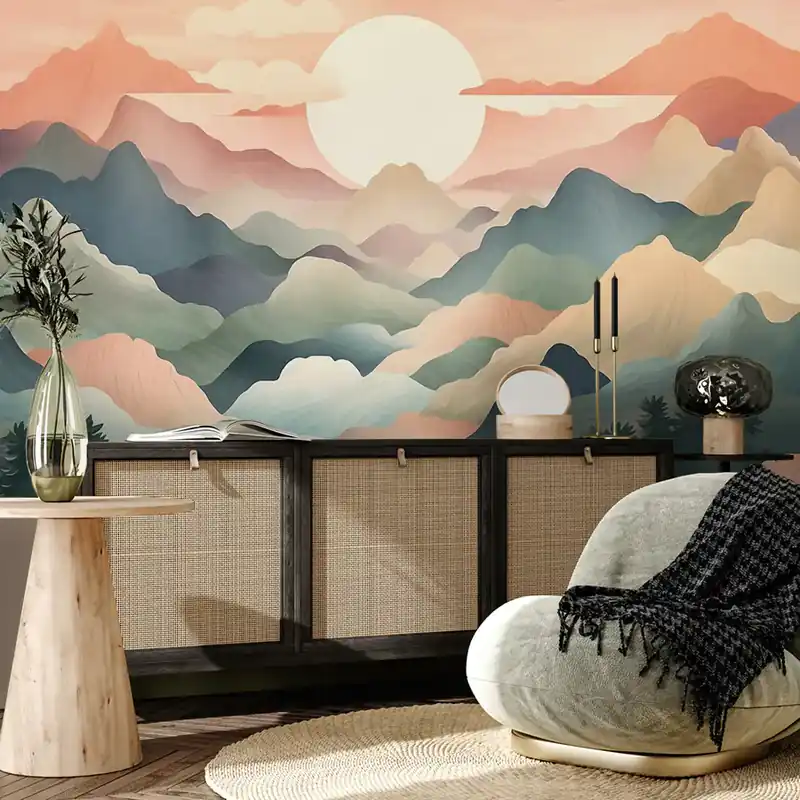 Bestseller Fototapet Cerc alb pe cer (SKU u95991)