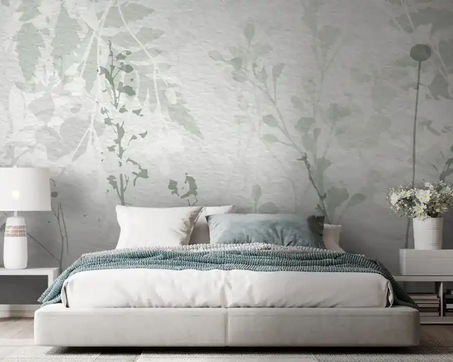 Bestseller Fototapet Frunze elegante pe fundal texturat. (SKU u96104)