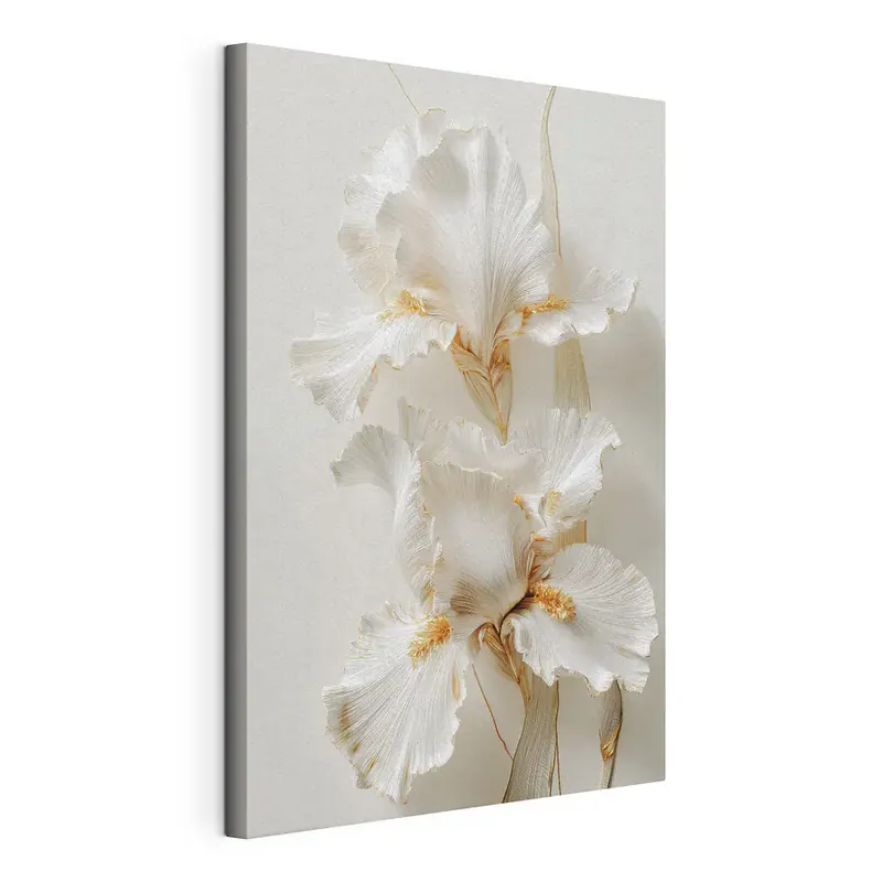 Tablou pe pânză Tablou pe pânză Un model floral elegant, în nuanțe delicate (SKU s47137) Cel mai vândut