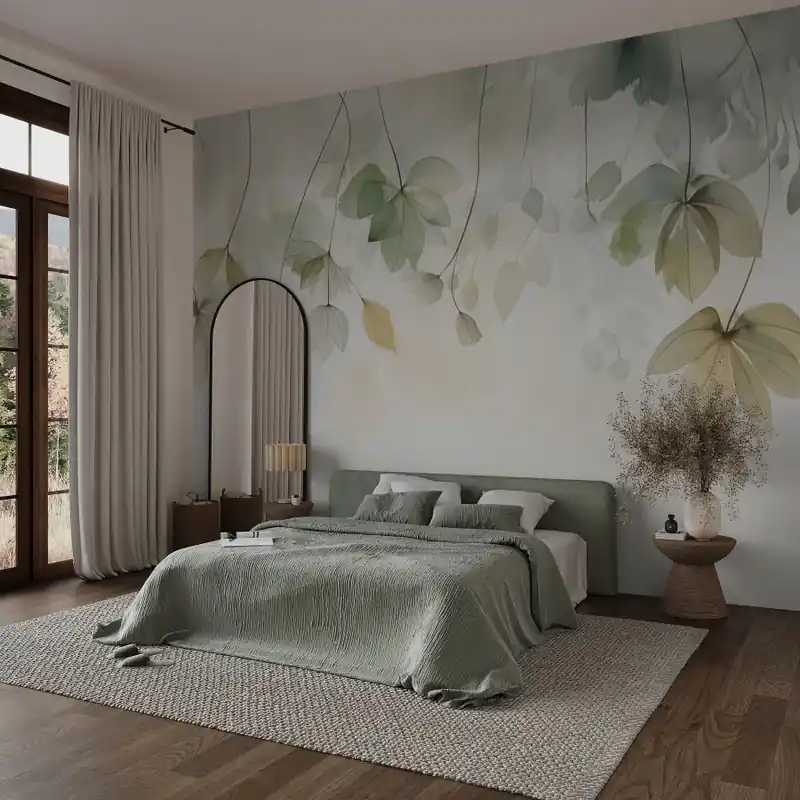 Bestseller Fototapet Frunze blânde în nuanțe moi (SKU w02637)