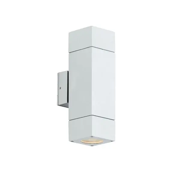 Aplica de exterior futurista PAROS W2 alba 2x50W GU10 Ieftin